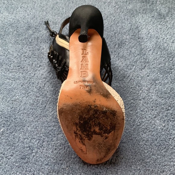 L.A.M.B. High Heel Strappy Sandals - 7.5 - Picture 6 of 6